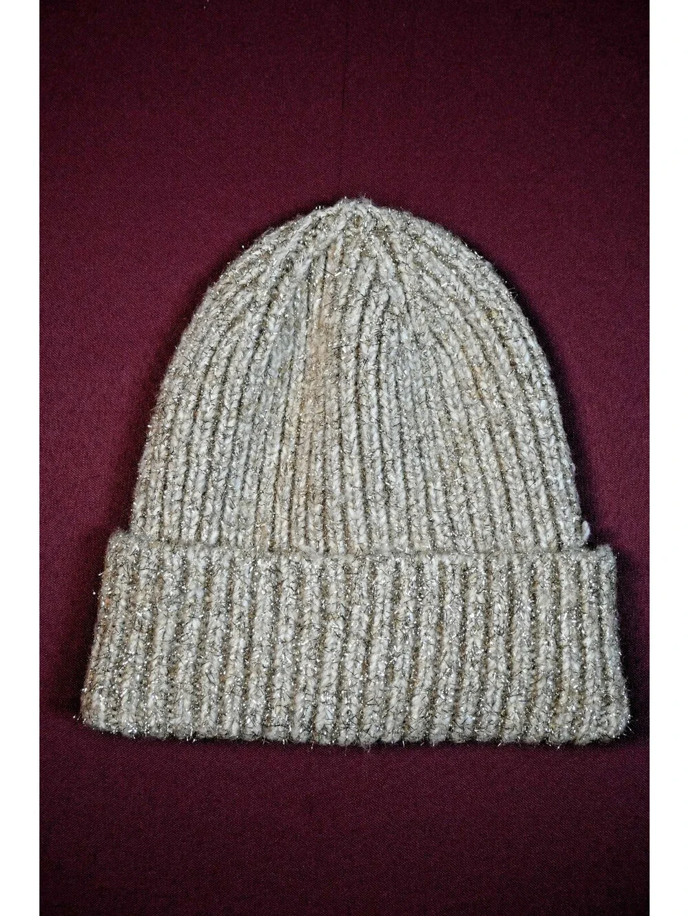 ODLD NAVY Metallic knit Beanie Hst One Size